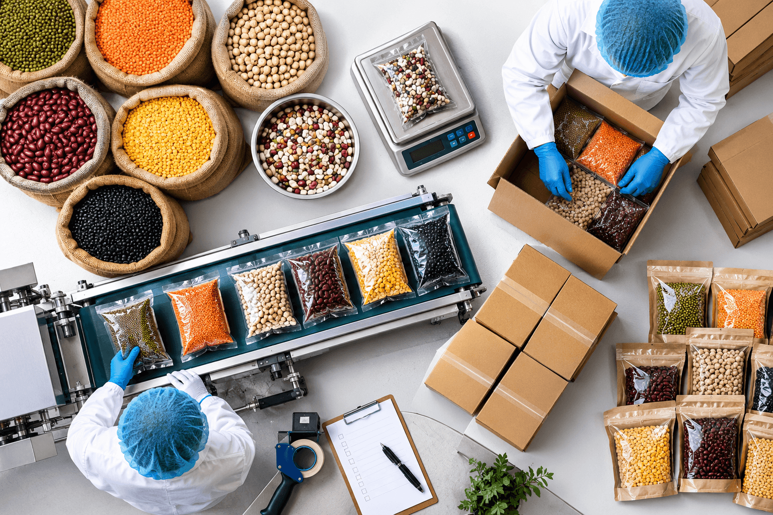 Processing and production workflow